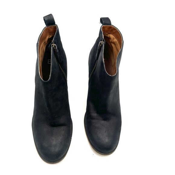BP -  women's leather booties LANCE ankle side zip leather block heel size US 11 - Picture 4 of 10